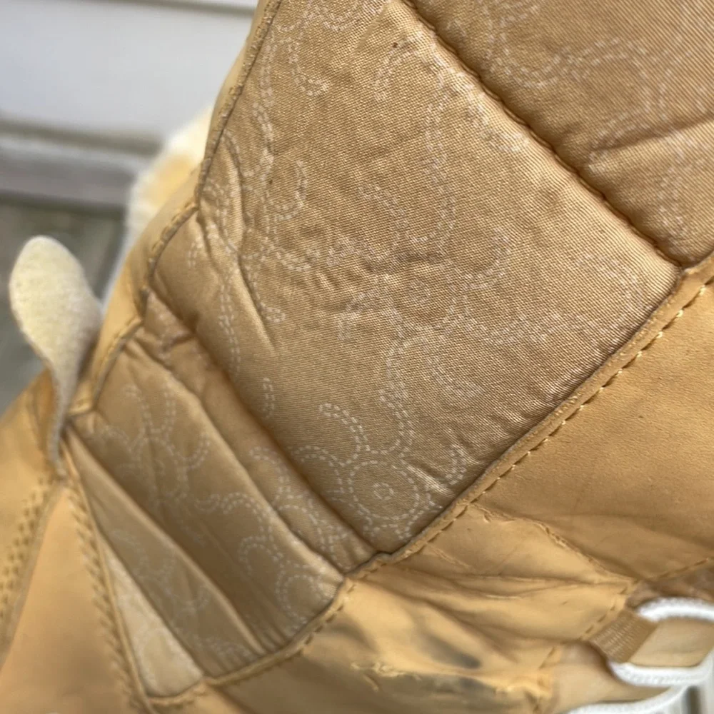 Timberland Girls Nordic Groove Tall Winter Boots Wheat Suede Leather Size J7